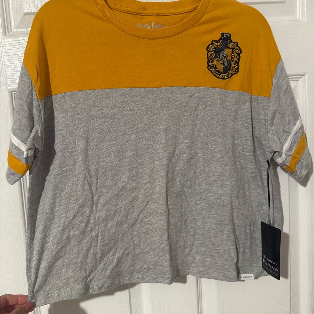Harry Potter Hufflepuff Crop T-Shirt